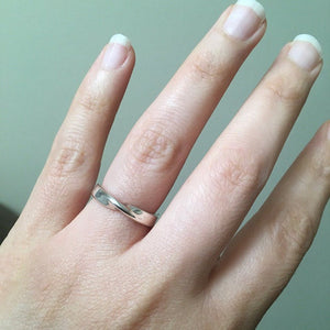 MARLEY Ring - Sterling Silver Mobius Ring, Polished