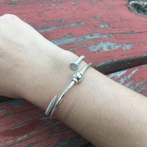 TACK Bracelet - Sterling Silver Nail Cuff Bracelet