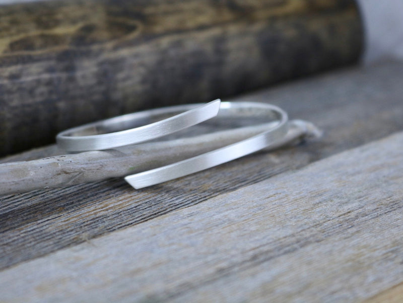 RILEY Bracelet - Sterling Silver Spiral Bracelet