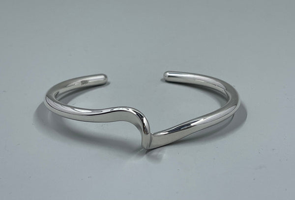 ZEE Bracelet - Sterling Silver Crossover Cuff Bracelet