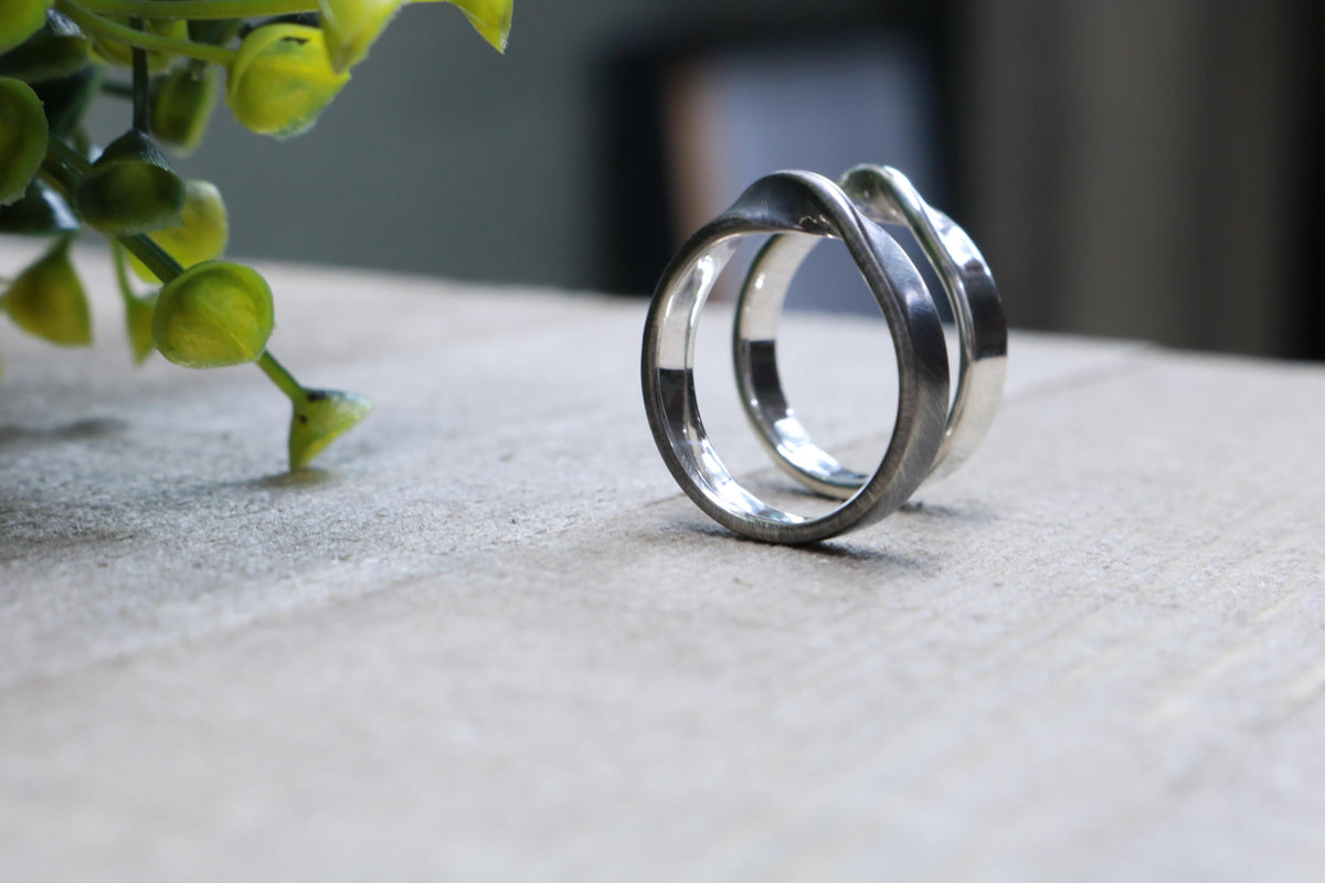Turner Duncan Jewelry Designs - Sterling Silver Mobius Rings