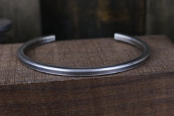 NAYLOR Bracelet - Oxidized Minimal Sterling Silver Cuff Bracelet