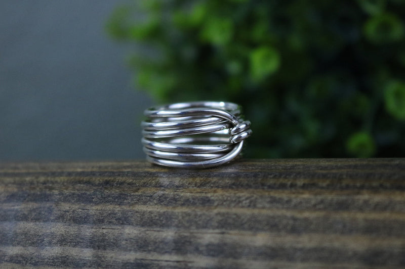 JUNIPER Ring - Bright Polished Wireform Sterling Silver Ring