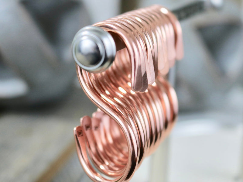 Solid Copper S-Hooks, Utility Hooks, 2" long