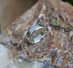 JUSTICE Ring - Smooth Polished Sterling Silver Ring, 6mm wide, Every Day Ring