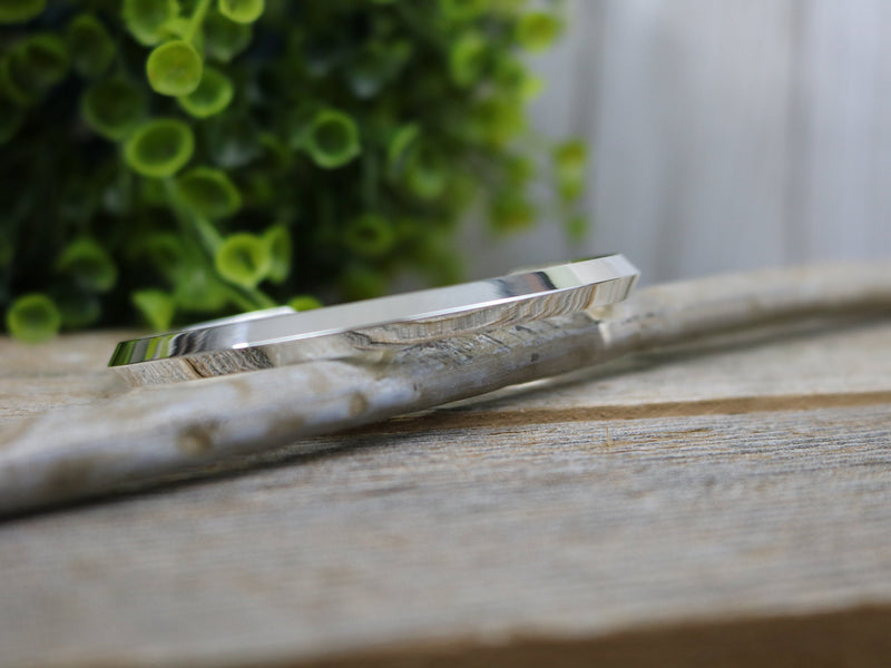EVANESCENCE Bracelet - Sterling Silver Knife Edge Cuff Bracelet, Bright Polished Finish