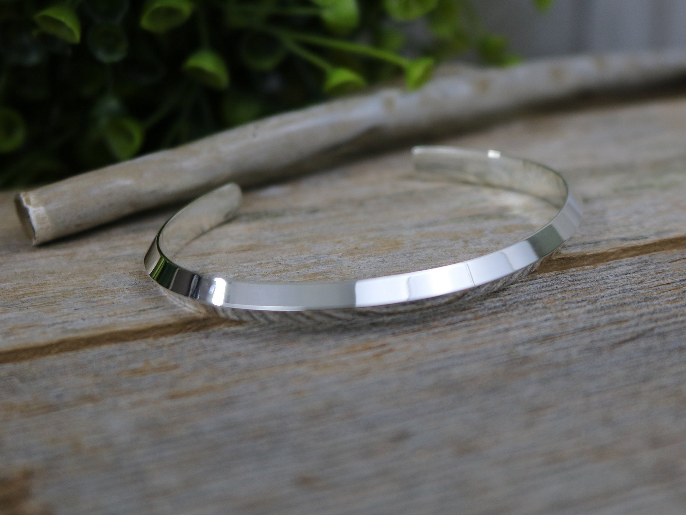 EVANESCENCE Bracelet - Sterling Silver Knife Edge Cuff Bracelet, Brigh ...