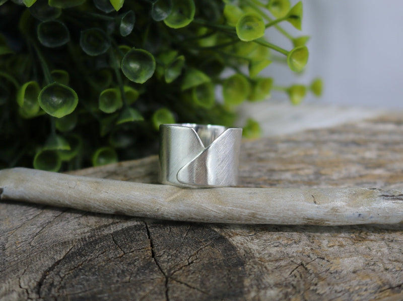 REECE Ring - Brushed Sterling Silver Adjustable Ring