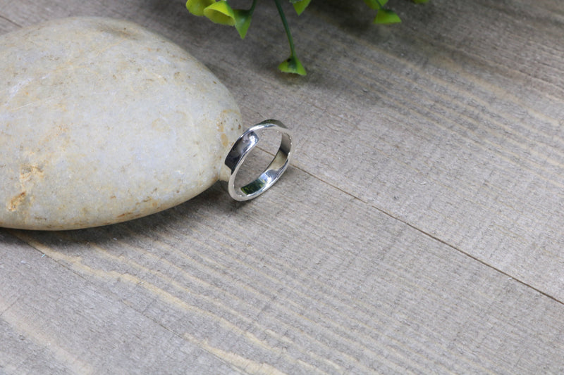 MARLEY Ring - Sterling Silver Mobius Ring, Polished