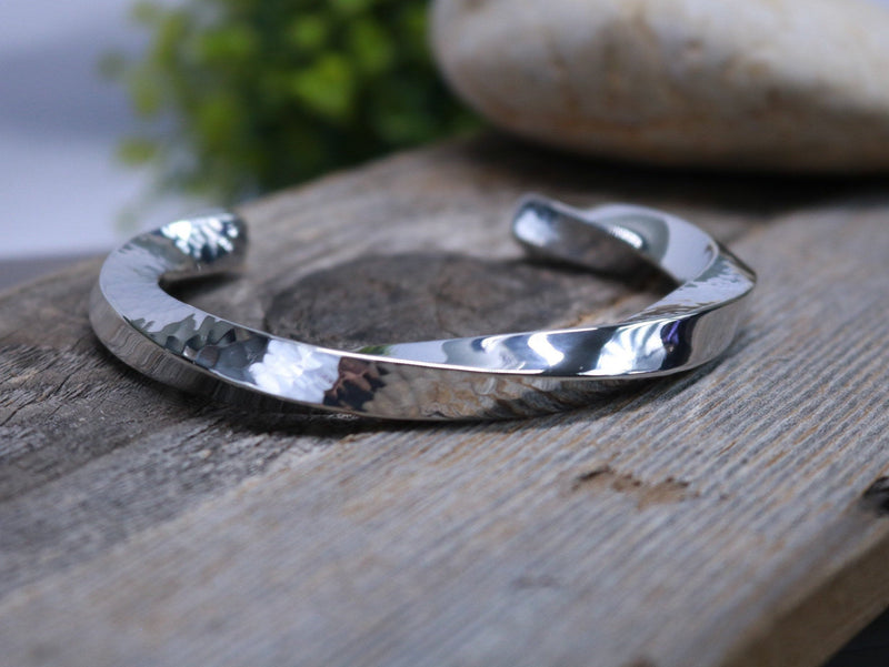 Hammered Sterling Silver Cuff Bracelet – William Robinson Jewelry