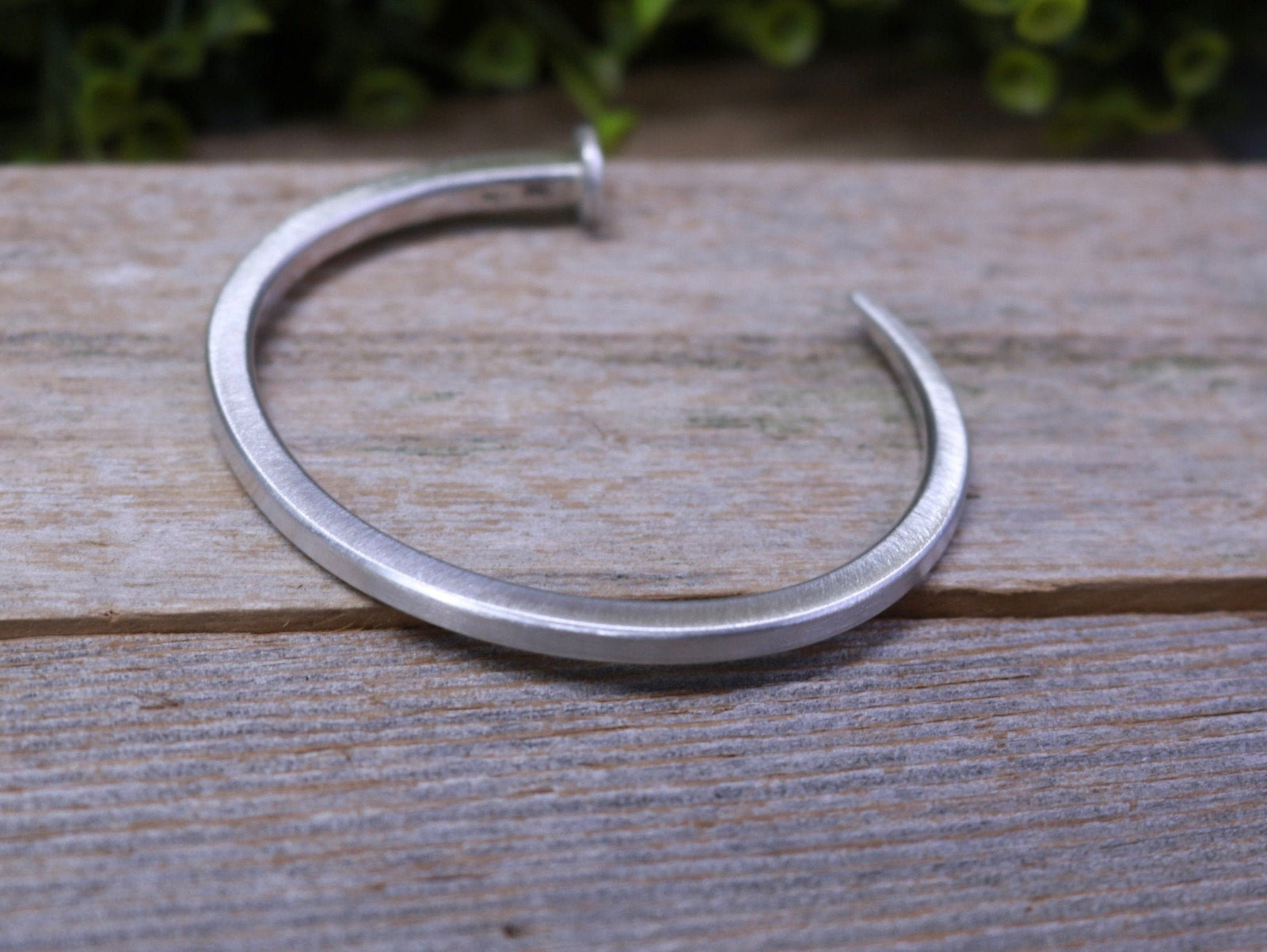 NAILED Bracelet - Bright Polished Sterling Silver selling Nail Cuff Bracelet