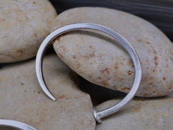 NAIL Bracelet - Brushed Sterling Silver Nail Cuff Bracelet